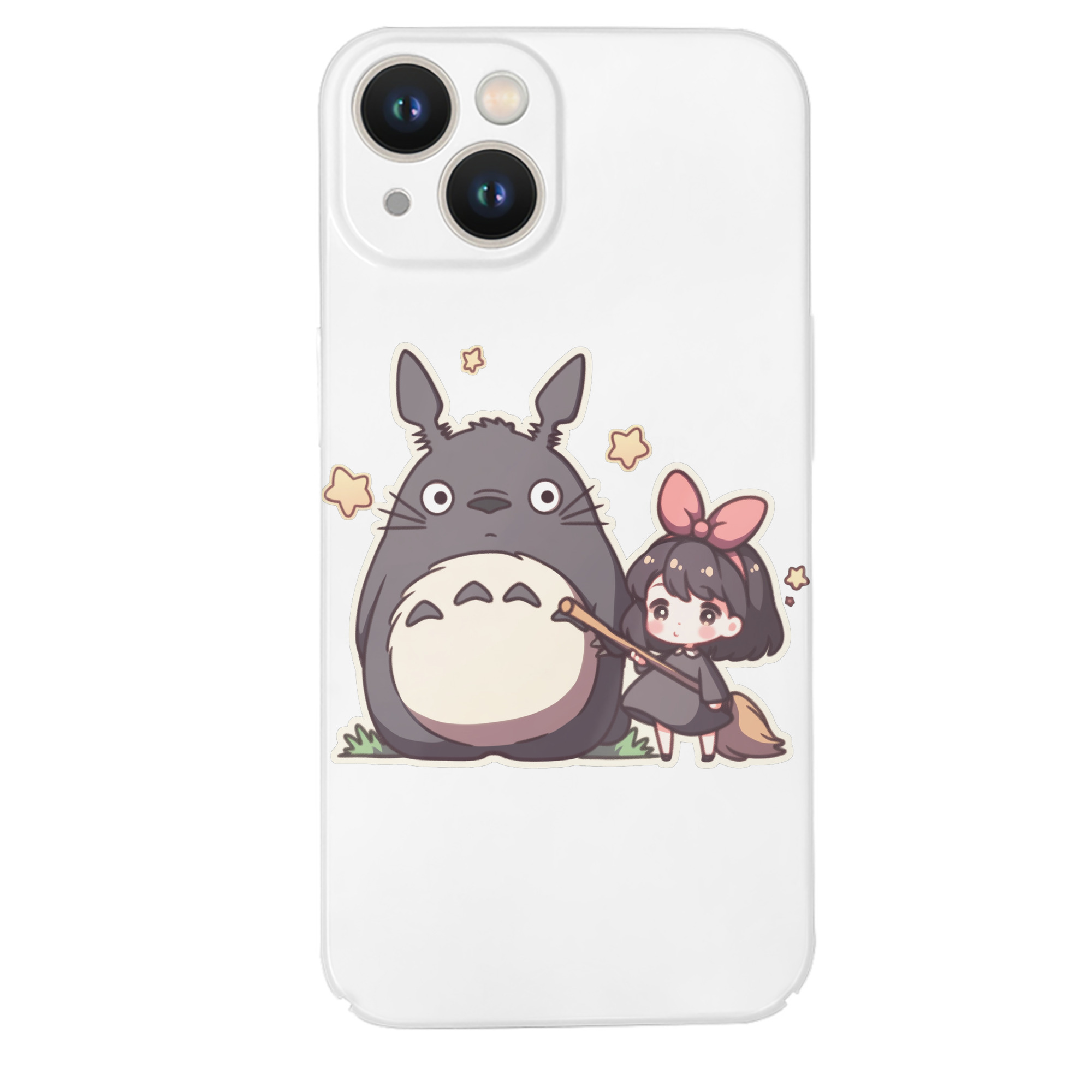 （画像用） となりのトトロ 草壁メイ 草壁サツキ My Neighbor Totoro Satsuki Kusakabe Mei Kusakabe 【iPhone 14シリーズ対応】ハードケース